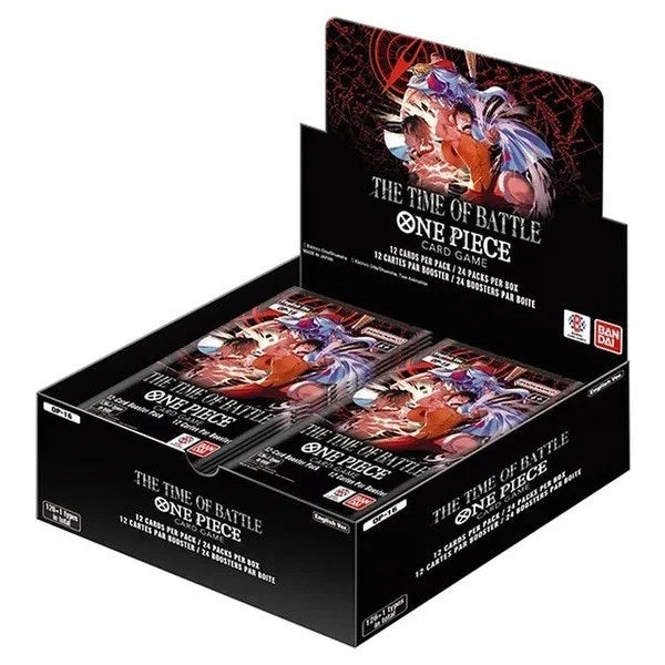 One Piece OP-16 The Time of Battle, Booster Display, 24 Packs of 12 Cards, English